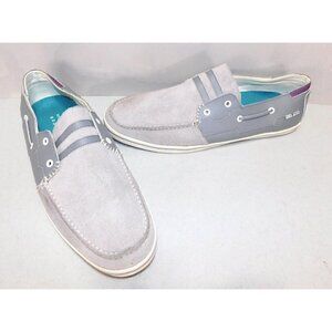 FIVE FOUR Los Angeles gray & purple leather slip on shoes men's size 11.5